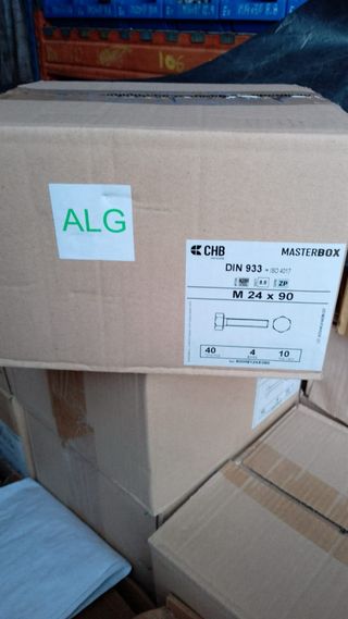 Tuercas hexagonales M24, tornillos M24 arandela