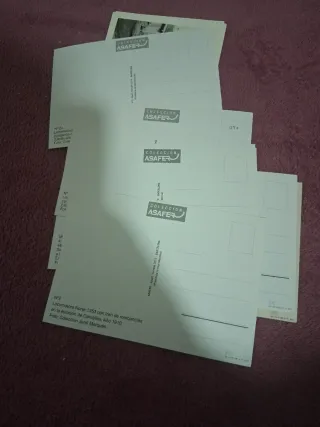 Set di cartoline postali Asafer di treni antichi