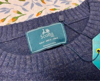 Jersey Scotta Lana Logo Moto Talla S hombre