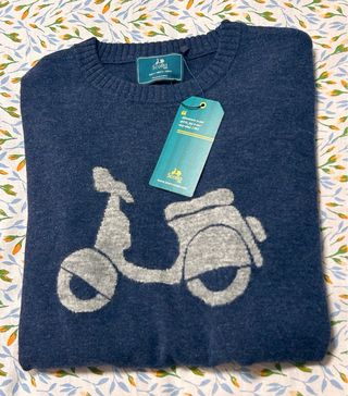 Jersey Scotta Lana Logo Moto Talla S hombre