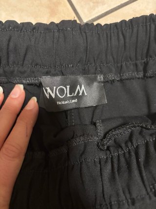 Pantaloncini cargo neri WOLM