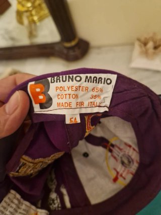 Cappello Mario Bruno Vintage Viola/Nero