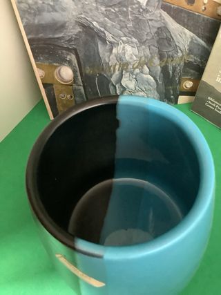 Porta oggetti vintage bicolore Made in Italy