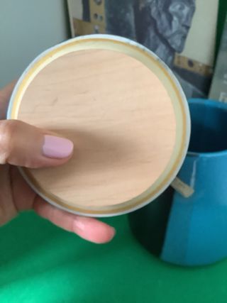 Porta oggetti vintage bicolore Made in Italy