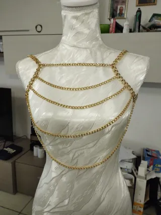 Gioiello body harness dorato