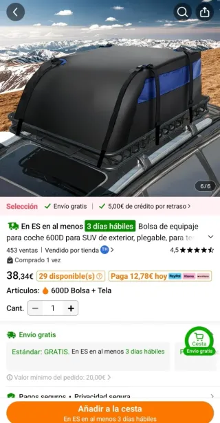 ARTICULO NUEVO BAÚL BLANDO IMPERMEABLE