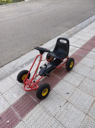 Coche de pedales Kart Pekecars GC001 Rojo