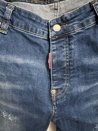 Dsquared2 Vaqueros Hombre Azules Desgastados