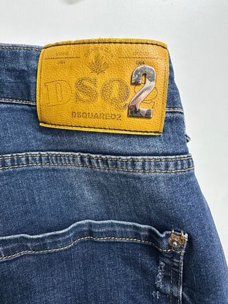 Dsquared2 Vaqueros Hombre Azules Desgastados