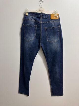Dsquared2 Vaqueros Hombre Azules Desgastados