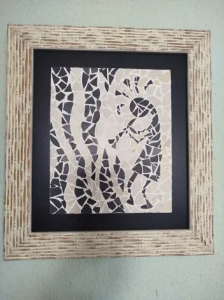 Pareja de Trencadis mosaico enmarcados 40x35