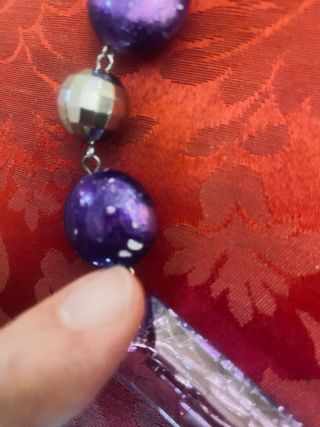 Set bigiotteria collana e bracciale viola