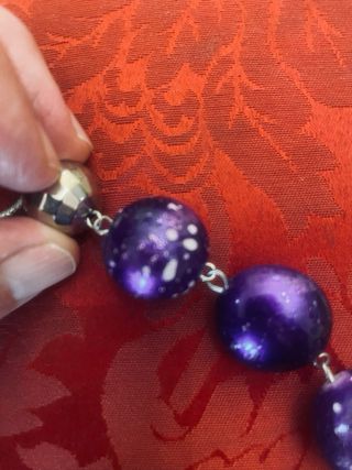 Set bigiotteria collana e bracciale viola