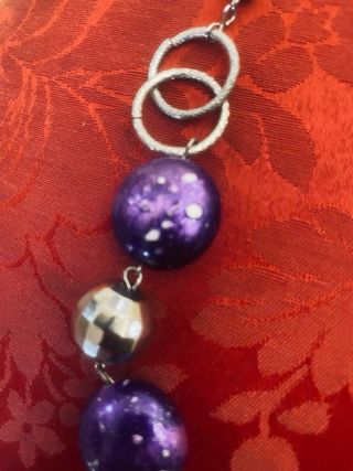 Set bigiotteria collana e bracciale viola