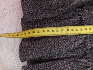 Falda corta italiana verde y marrón.