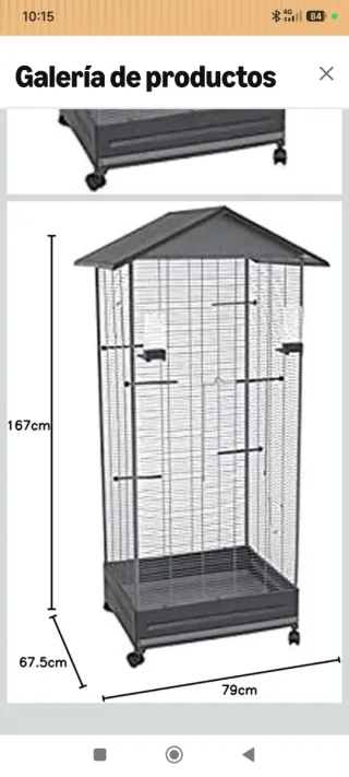 Voladera grande para pájaros