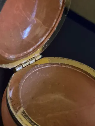 Coppia Portagioie Vintage Alabastro Volterra