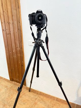 Cámara Canon EOS 1300D + Trípode Velbon VS-3W