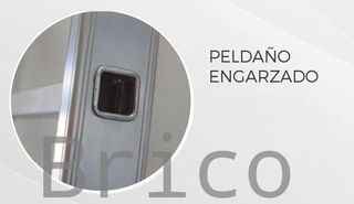 Escalera Aluminio 3x19 - 5+5+5 M - 80x25mm