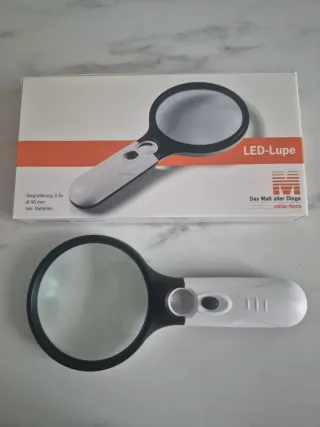 Lente d'ingrandimento LED 2,5x 90mm
