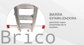 Escalera Aluminio 3x19 - 5+5+5 M - 80x25mm