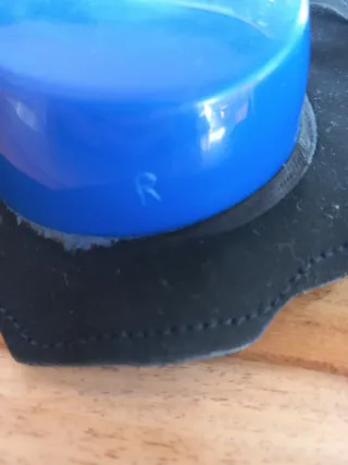 Deslizaderas moto color azul para mono cuero