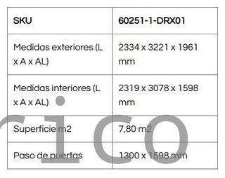 Caseta Metálica Eco Gandia 233x322x196 cm - Duramax