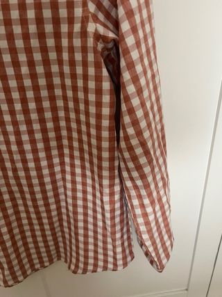Camisa Dadati cuadros terracota
