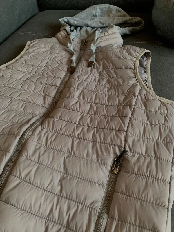 Gilet uomo imbottito beige XL