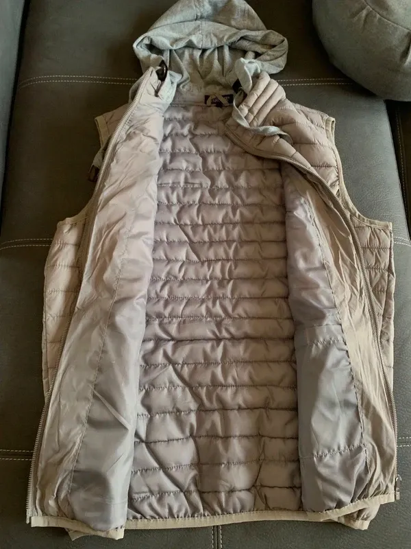 Gilet uomo imbottito beige XL