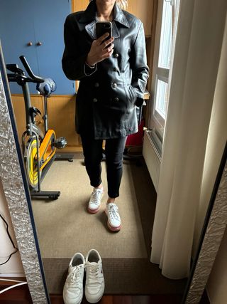 Chaqueta de piel militar