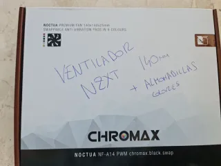 Lote 140 mm ventilador NZXT Gomas Noctua