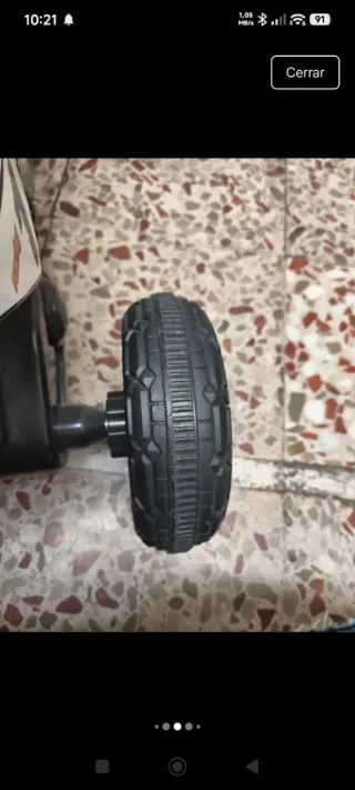 Moto a pedales Homcom verde. Nueva.