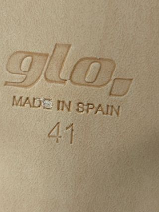 Bailarinas piel rayas T-strap Talla 41