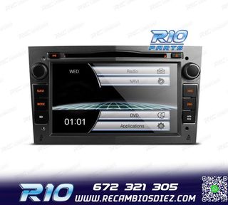 RADIO NAVEGADOR 7" PARA OPEL COLOR GRIS OSCURO USB GPS TACTI