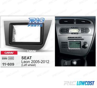 MARCO RADIO 2 DIN GRIS PARA SEAT LEON 05-12
