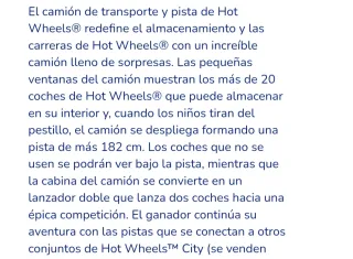 Camión Hot Wheels de Juguete