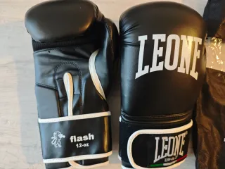 Guantes Boxeo Leone Flash 12oz Negros
