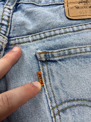 Levi's Vintage Denim Shorts Orange Tab W32