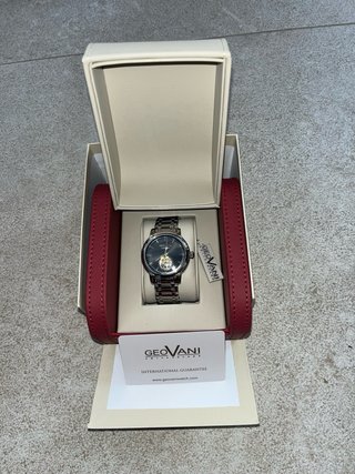 Reloj Automático Open Heart Acero Zafiro Nuevo