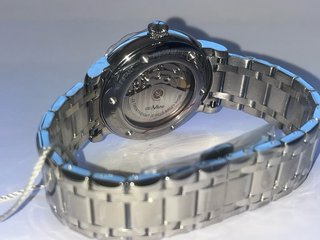 Reloj Automático Open Heart Acero Zafiro Nuevo