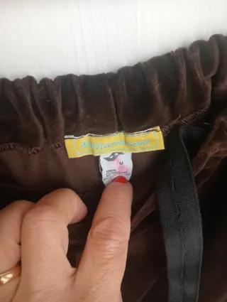Pantaloni premaman Ninnamamma velluto marrone