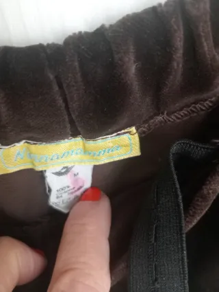 Pantaloni premaman Ninnamamma velluto marrone