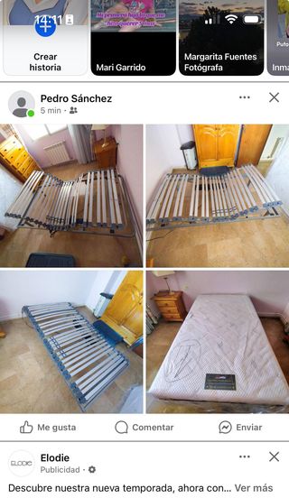 Cama articulada con colchón nueva a estrenar