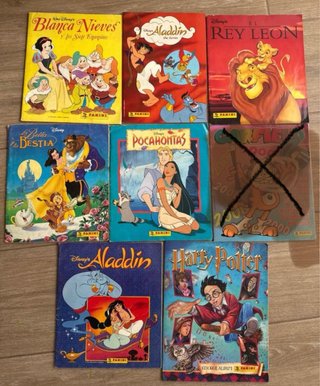 Lote 7 Álbumes Panini Disney y Harry Potter