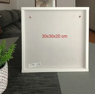 Estantería cubo IKEA FÖRHÖJA blanca 30x30x20
