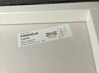 Estantería cubo IKEA FÖRHÖJA blanca 30x30x20