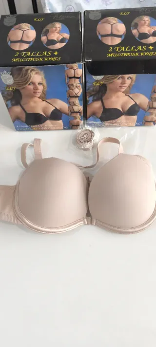 2 Sujetadores Selene Ely Doble Push Up Talla 80B