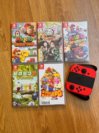 Nintendo Switch Mario Donkey Pikmin Demon slayer