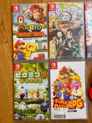 Nintendo Switch Mario Donkey Pikmin Demon slayer